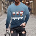 thumbnail image 1 of Blusas y camisas de manga larga y cuello redondo para hombre, camisetas casuales con estampado de moda y cuello redondo, blusas de licra de manga corta para hombre., 1 of 5