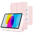 thumbnail image 2 of GKABXY Magnetic Case for iPad (A16) 11th/10th Generation (2025/2022,10.9/11 Inch), Magnetic Attachment, Slim Tablet Cover with Auto Wake/Sleep,Pink, 2 of 7