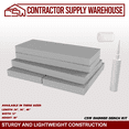 thumbnail image 4 of Contractor Supply Warehouse Shower Bench 24x12x18, 4 of 6