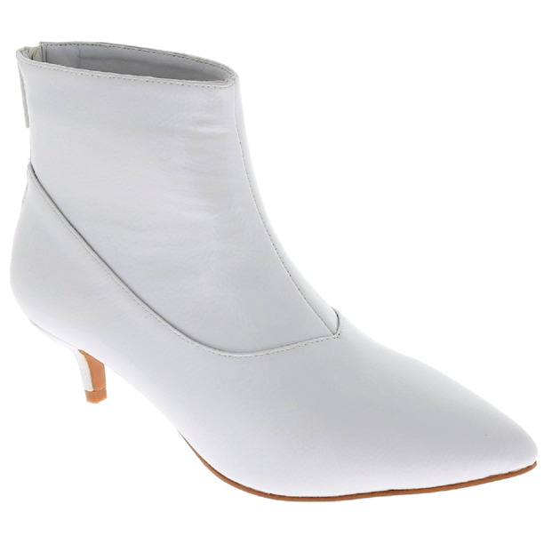 patent kitten heel ankle boots