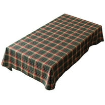 Vintage Christmas Tablecloth Plaid Table Cloth Rectangle Checkered Table Cover For Christmas New Year Decoration