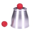 thumbnail image 1 of Magic Cup and Ball Set Fun Polished Aluminum Cup Knitted Ball Performance Prop, 1 of 10