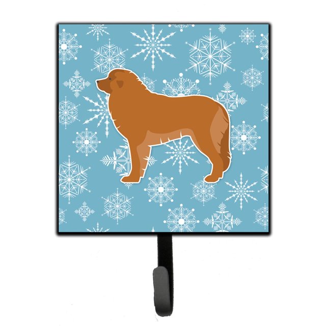 ""Caroline'S Treasures Winter Snowflake Leonberger Correa O Llavero Bb3558Sh4 Pequeño Multicolor""