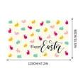 thumbnail image 2 of Easter Bunny Egg Decor Rug 100 Percent Polyester Machine Washable Non Slip Backing For Living Room Playroom Entryway, 2 of 6