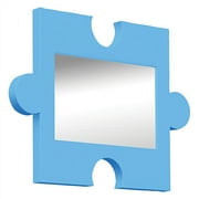 Kids' Puzzle Piece Wall Mirror, Blue