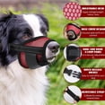 thumbnail image 3 of 2PCS Dog Muzzles, Soft Muzzle for Small Dogs to Prevent Biting Barking Eating Chewing, Adjustable Air Mesh Breathable Dog Mouth Guard for Grooming, 3 of 9