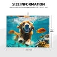 thumbnail image 2 of Yiaed Dog Underwater Adventure Print Highly Absorbent Microfiber Kitchen Counter Mat, Dish Drying Pad for Dishes, Utensils, Pots and Pans, Large 18" x 24", 2 of 7