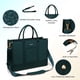 thumbnail image 4 of Bolsa para portátil LOVEVOOK, bolsa de trabajo impermeable de 15.6 pulgadas, verde, para mujer, 4 of 9