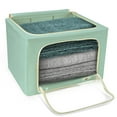thumbnail image 4 of Sorbus Stackable Storage Bins, Fabric Organizer Bags with Window and Handles for Kids and Adults, 2Pk, Teal, 4 of 10