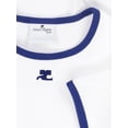 thumbnail image 3 of Courrèges White Signature Contrast Trim T-Shirt (Women's), 3 of 3
