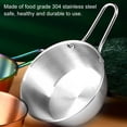 thumbnail image 5 of BIMZUC 304 Stainless Steel Anti‑Scalding Bowl with Handle – 7.9” Korean‑Style Rice Noodle & Soup Dish, Silver, 5 of 6
