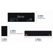 12V 2.3AH F1 SLA Replacement Battery Compatible With BatteryMart SLA-12V2-3 - 6 Pack