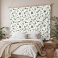 thumbnail image 3 of Sage Green Spring Floral Tapestry for Bedroom Wall Hanging Tapestry, Summer Botanical Elegant Ceiling Backdrop Tapestries Poster Blanket Wall Decor for Teens Room Living Room Dorm 59" x 90", 3 of 8
