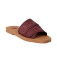 thumbnail image 2 of Chloe Womens Woody Logo Slip On Slide Sandals, 2 of 5