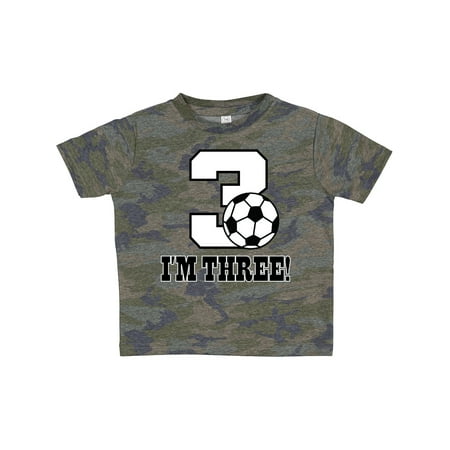 

Inktastic 3rd Birthday Soccer Gift Toddler Boy or Toddler Girl T-Shirt