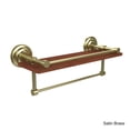 thumbnail image 4 of Que New Collection IPE Ironwood Shelf with Gallery Rail and Towel Bar - Satin Nickel / 16 Inch, 4 of 5