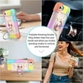 thumbnail image 5 of Dteck Case for iPhone SE3/SE2/8/7/6S/6 4.7", Heavy-Duty Military Grade Rugged Case with Ring Stand & 3 Pack Screen Protectors for iPhone SE 2022 / SE 2022 / iPhone 8 / iPhone 7,Rainbow Rosegold, 5 of 6