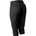 thumbnail image 3 of Alleson Athletic B40185506 Womens Fastpitch Knicker Pants, Black - Extra Large, 3 of 4