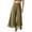 BO41_Army Green, variant on Womens High Waist Wide Leg Pants Chiffon Palazzo Flowy Lightweight Trousers Casual Solid Color Culottes Purple L