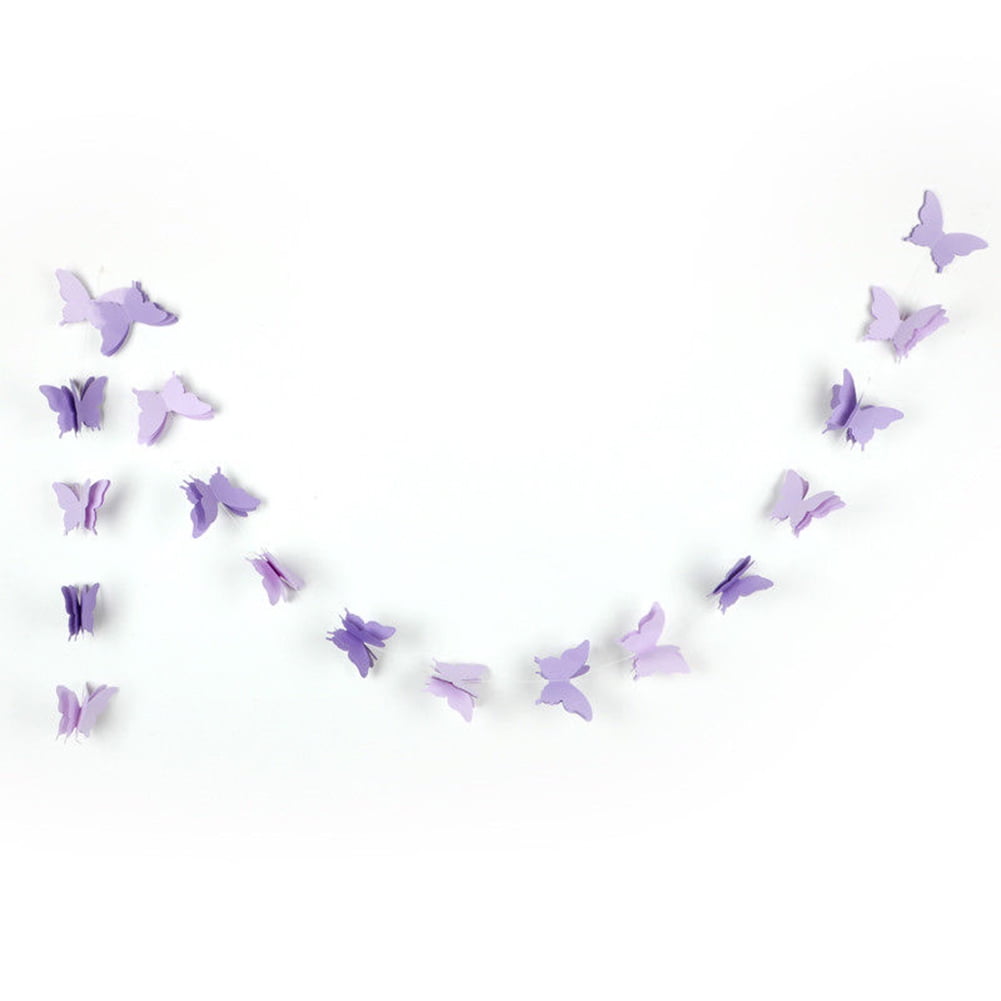 3d Paper Butterfly Garland Buntings For Wedding Party - Temu Germany