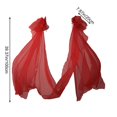 thumbnail image 3 of Hzzsbu Organza Arm Sleeves Elegant Tulle Sleeves Chinese Hanfu Water Sleeves for Wedding Dress Ethnic Dance Dress Accessories, 3 of 7