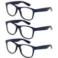 thumbnail image 2 of 3 Pairs Women's Reading Glasses Oversized Frame Fashion Reading Glasses-Dark Blue +3.50, 2 of 2