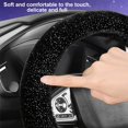 thumbnail image 5 of Kchsji Star Steering Wheel Cover Plush Warm Thickened Non-Slip Grip Winter Comfort Universal 15" Fit Interior Decors Personalized Upgrade for SUV Sedan Truck Daily Driving Commute Holiday Gifts, 5 of 6