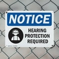 thumbnail image 5 of (2 Pack) Hearing Protection Required OSHA Notice Sign 10 Inch X 7 Inch Indoor / Outdoor Rust-Free Aluminum Metal Signs for Workplace, Workshop, and Construction Site, Made in the USA, 5 of 8