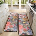 thumbnail image 4 of Kitchen Rugs Sets Of 2,Pioneer Flower Floral Print Pattern Anti Fatigue Kitchen Mat Rugs Non Slip Washable,Decorative Kitchen Floor Mats for Kitchen,Sink,Laundry,17"x47"+17"x47", 4 of 5