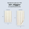 thumbnail image 6 of 100% Cotton Velour Cabana Stripe Oversized Beach & Pool Towels 35" x 70", 6 of 6