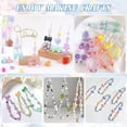 thumbnail image 5 of Assorted 400PCS 8 Colors Mixed Acrylic Beads for Bracelet Making, Flower Bow Butterfly GummyBear Aesthetic Bracelet Charms,Cute Beads for Jewelry Making DIY Necklace Keychain Phone Charm, 5 of 6