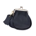 thumbnail image 4 of Cartera de mujer de piel sintética, elegante, ligera y creativa, con clip para viajes de negocios. Negro, 4 of 9