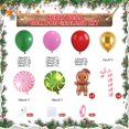 thumbnail image 2 of Christmas Balloon Garland Arch Kit,Red Green Pink Balloons with Gingerbread Man Crutch Lollipop Candy Metallic Gold Balloons for Christmas Party Decorations Xmas Eve New Year Holiday Party Supplies, 2 of 6