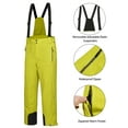 thumbnail image 6 of Mapamyumco Men's Snow Insulated Ski Bib Pants, Waterproof Windproof Snowboard Hiking Pants with Detachable Suspenders Kiwi Colada M, 6 of 8