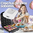 thumbnail image 2 of BEE VIBES Máquina para Hacer Mini Donas Eléctrica de 16 Cavidades, Doble Cara Antiadherente con Pies Antideslizantes, Ideal para Repostería y Desayunos, 2 of 7