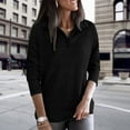 thumbnail image 3 of Quarter Zip Sweaters for Women Knit Long Sleeve Pullover Sweater Business Casual Fall Outfits, 3 of 9
