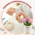 thumbnail image 3 of Gifts for Sister - Cute Christmas, Mothers Day, Birthday Gifts for Moms - Emotional Positive Support Crochet Flower Plush - Knitted Positive Tulip Flowers Crochet Doll, 3 of 7