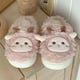 thumbnail image 1 of Pantuflas de algodón de cordero encantadoras para amantes para hombres y mujeres 2022, pantuflas de casa de felpa cálidas con suela gruesa antideslizantes para el invierno, 1 of 5
