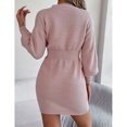 thumbnail image 5 of Sweater for Women Lantern Sleeve Sweater Dress Casual Pullover Cable Knitted Sweaters Alsol Lamesa, 5 of 6