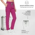 thumbnail image 3 of VIAOLI Zipper Scrubs for Women Set Work Utility Modern Nursing Uniform Athletic Healthy Beauty Wear Elastic Suit 8 Pockt, 3 of 6