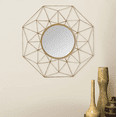 thumbnail image 4 of Joveco Round Decorative Metal Wall Mirror Gold 23.8"D, 4 of 5