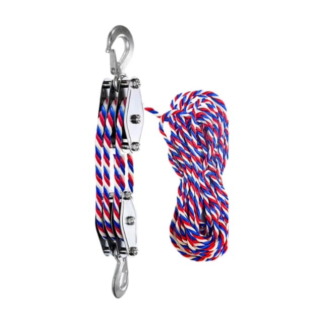 Bloque y apareja el acero manual de elevación manual, ahorro de mano de obra, polipasto de cuerda, polea de elevación para la construcción de objetos