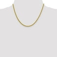 thumbnail image 2 of Real 14kt Yellow Gold 2.2mm Semi-Solid Franco Chain; 18 inch; Lobster Clasp; for Adults and Teens; for Women and Men, 2 of 5