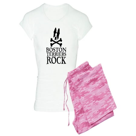 

CafePress - Boston Terriers Rock Women s Light Pyjamas - Women s Light Pajamas