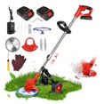 thumbnail image 1 of Coupe-herbe Électrique Sans Fil 24V Tondeuse à Gazon Taille-Haie Réglable à Main Élagage de Jardin avec Roues, Facile à Utiliser, 1 of 9