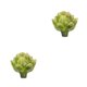 thumbnail image 4 of Yuarrent Exquisita decoración de alcachofa artificial hecha a mano, segura, no tóxica, duradera, sin riego, artificial grande Verde 2piezas, 4 of 6