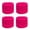 Neon Pink, variant on Couver Unisex Athletic Wrist Sweatbands 2-Pair Dual Layer Neon Nylon Neon Pink