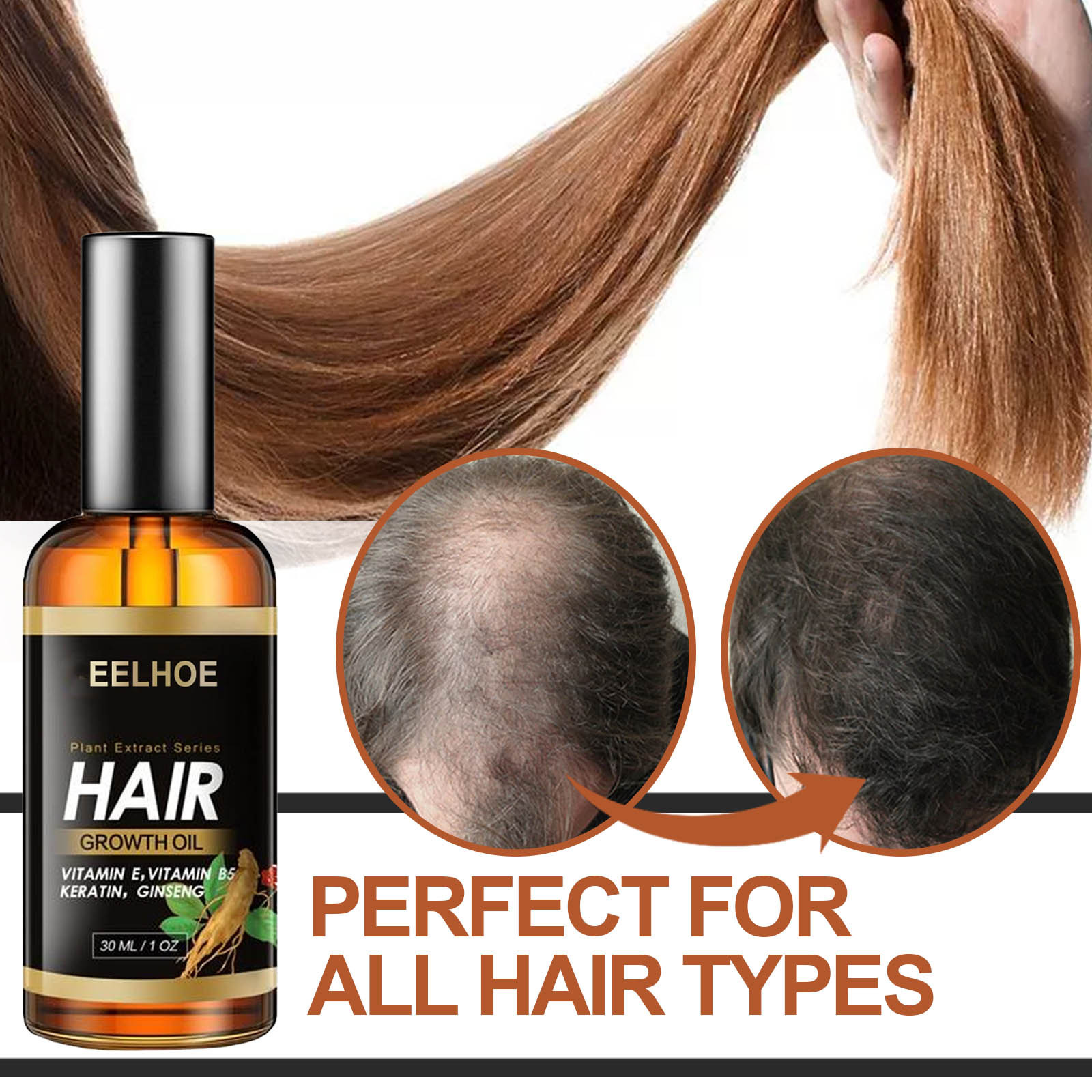 30ml Rosemary Hair Oil Nourishment Scalp Stimulates Hair Growth Hair