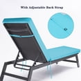 thumbnail image 6 of Unique Choice 74.4"L x 22.05"W x 2.76"H Chaise Lounge Cushion, Outdoor Indoor Patio Polyester Chair Cushion,SKY BLUE 2PCS, 6 of 6