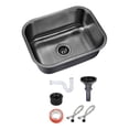 thumbnail image 1 of Fregadero Tarja Submontar Una Tina Acero Inox Negra Con Kit, 1 of 5